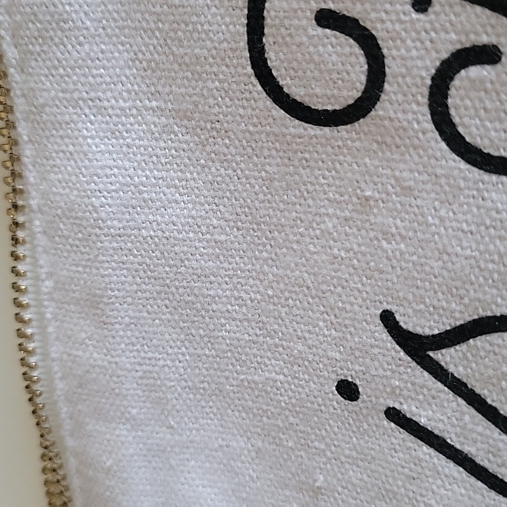 Pink and White Zipper Pouch ADD To A BUNDLE - Picture 7 of 7